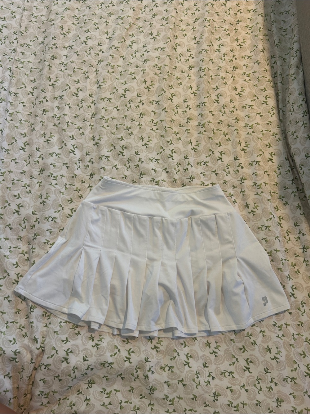Prince White Pleated Tennis Skirt